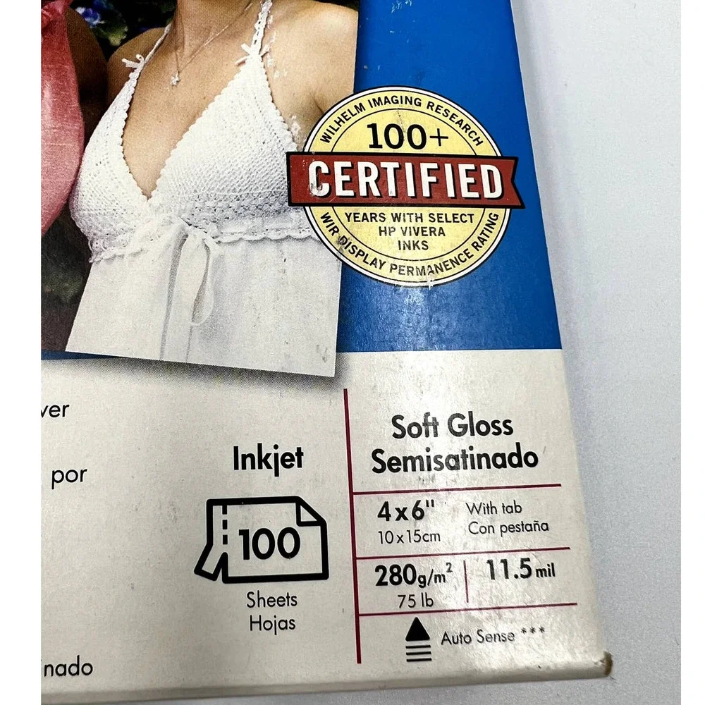 HP Premium Plus Photo Paper Soft Gloss 4x6
